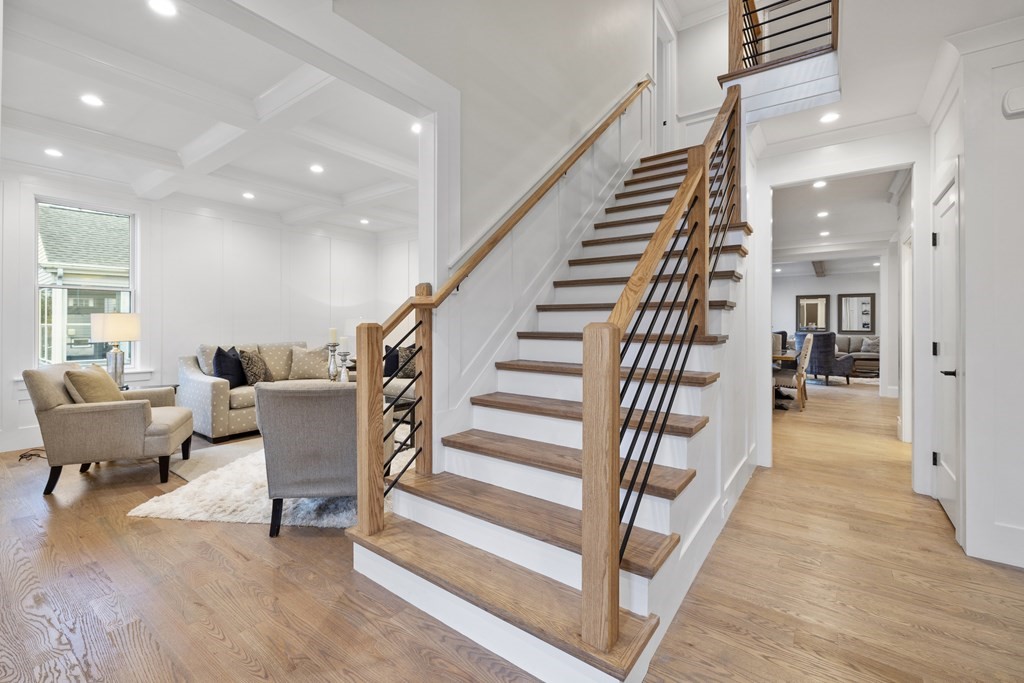 547 Webster Street Needham, MA 02494 - Photo 3 of 39 a view of entryway and hall with wooden floor