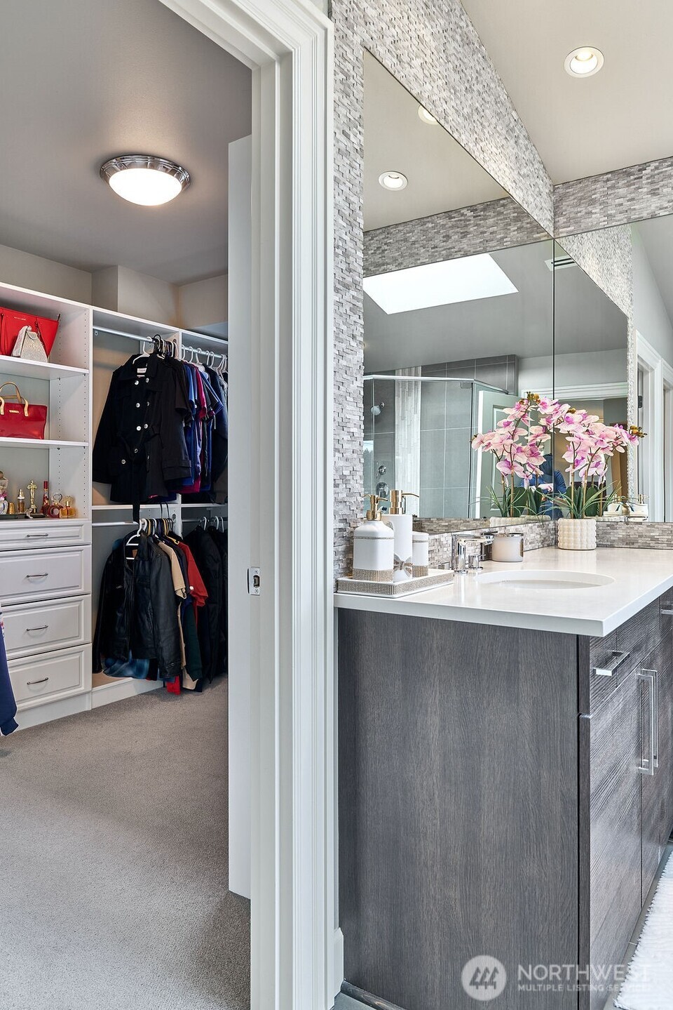 3319 Burnett Avenue North Renton, WA 98056 - Photo 35 of 40 a bathroom with a sink and a mirror