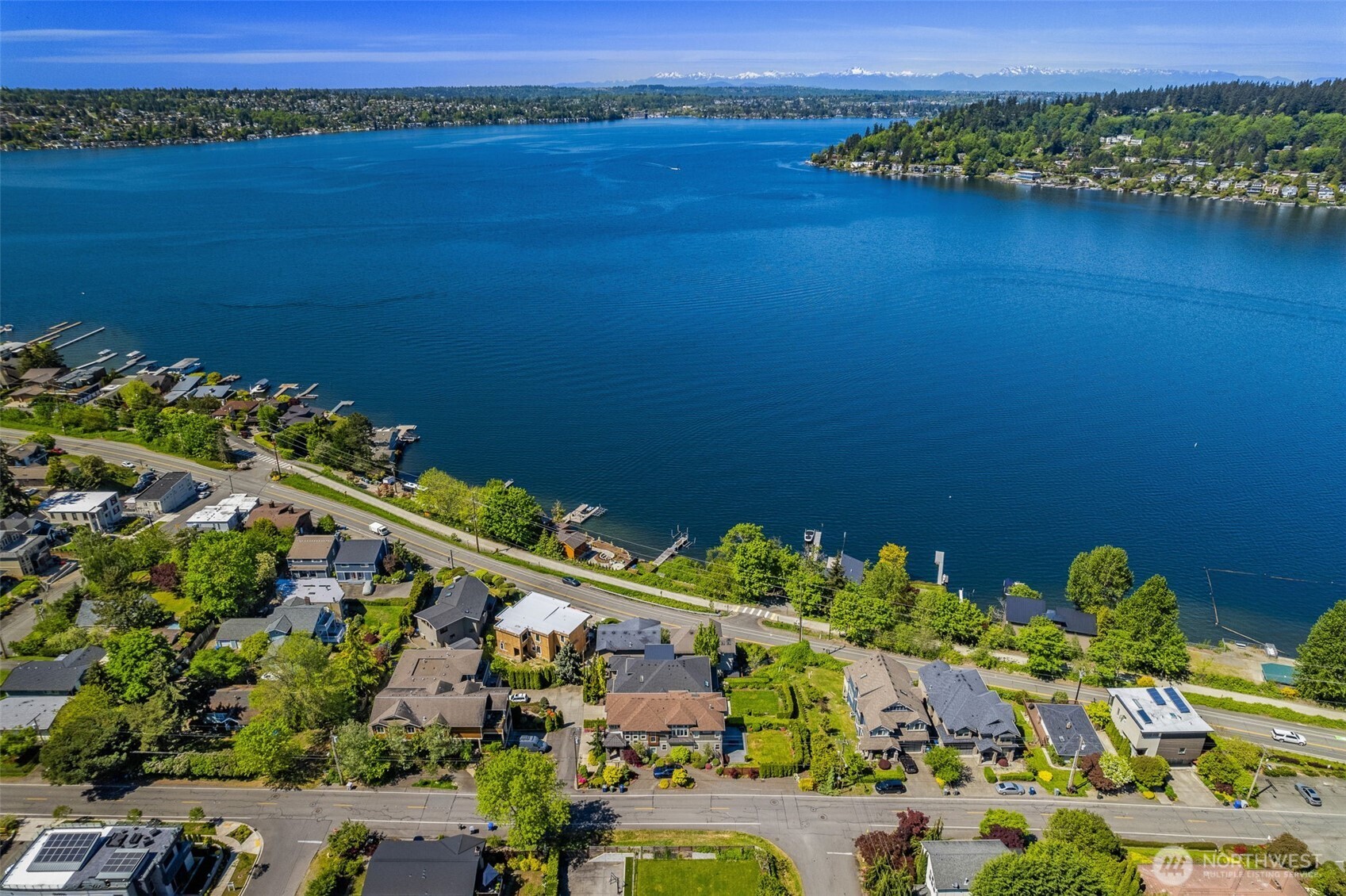 3319 Burnett Avenue North Renton, WA 98056 - Photo 40 of 40 an aerial view of a house with a lake view