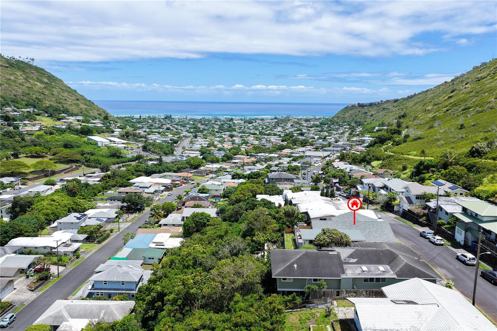 907 Ahuwale Street Honolulu, HI 96821 - Photo 24 of 25 Aerial view of property towards the ocean.