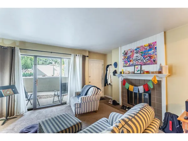 a bedroom with furniture and a bathtub