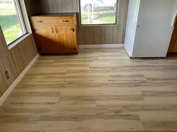 a view of kitchen and microwave