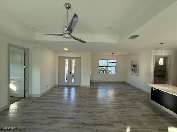 a view of an empty room