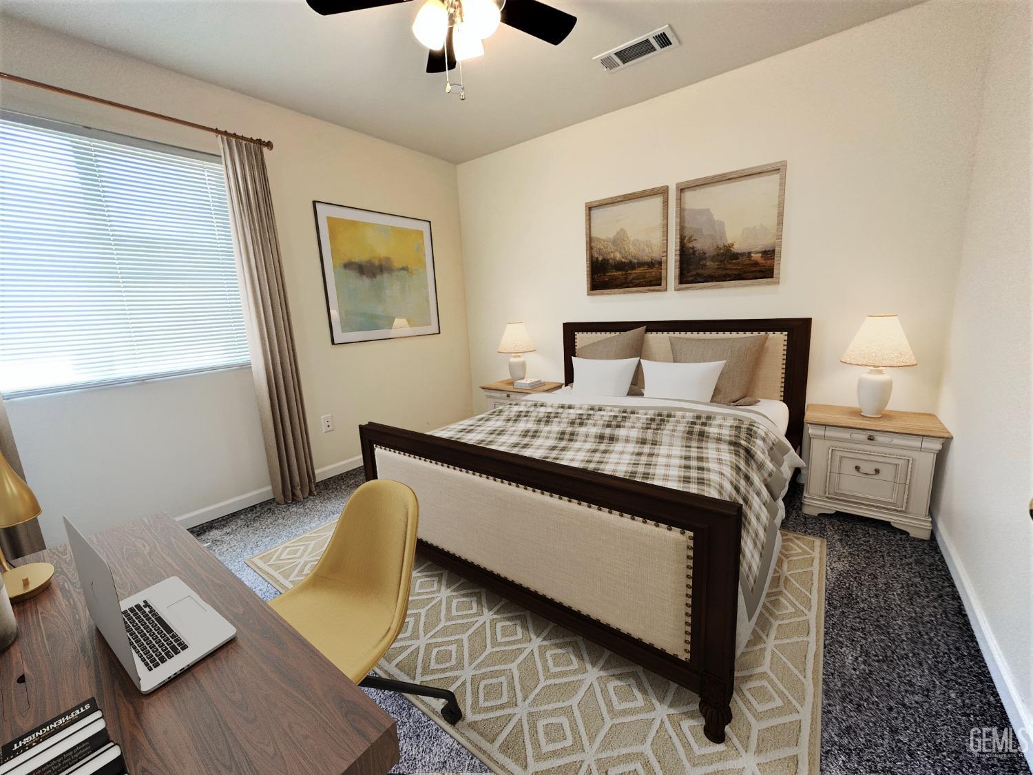 Undisclosed Address Bakersfield, CA 93307 - Photo 9 of 10 a bed room with a bed and a window