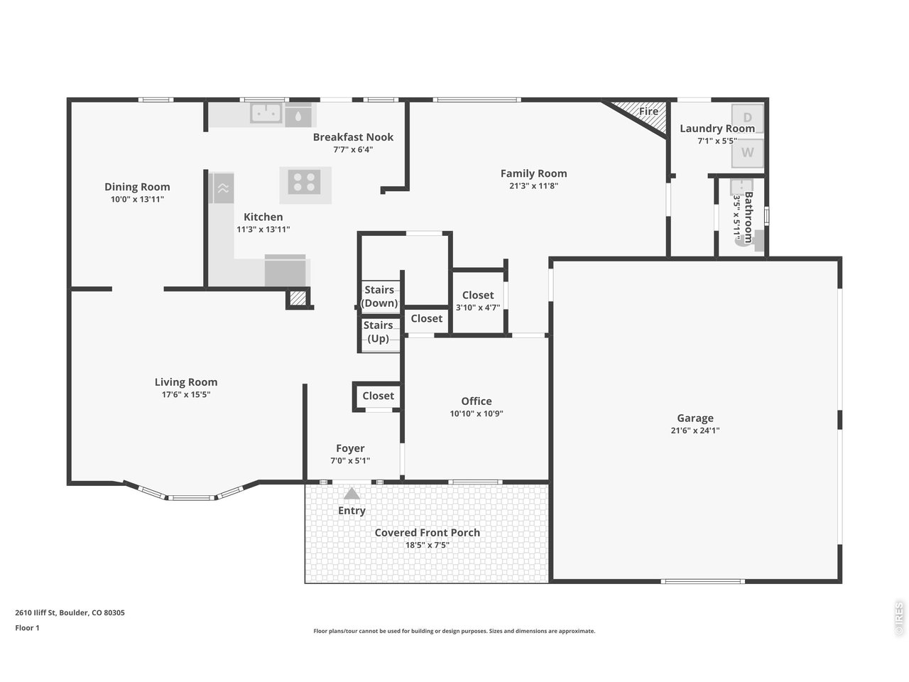 2610 Iliff Street Boulder, CO 80305 - Photo 48 of 50 Upstairs Floorplan