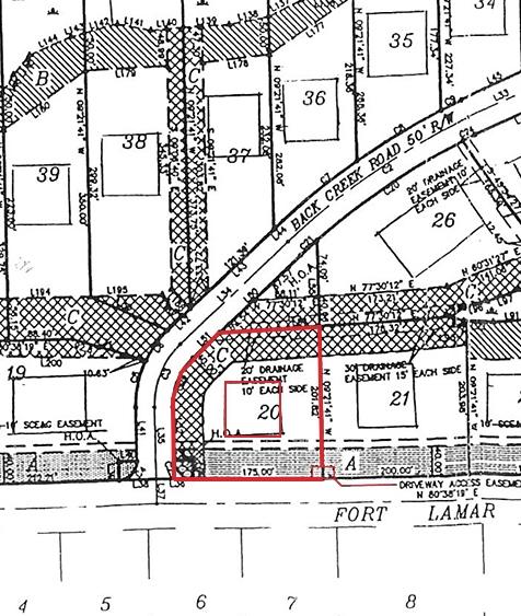 1182 Fort Lamar Road Charleston, SC 29412 - Photo 5 of 5 ARC Homesite layout with outlines - crop