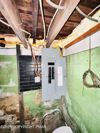 a backyard of a house with seating space