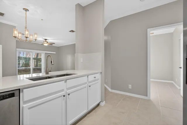 a view of an empty room