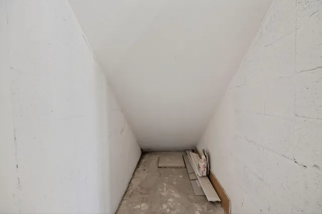 a view of backyard with green space