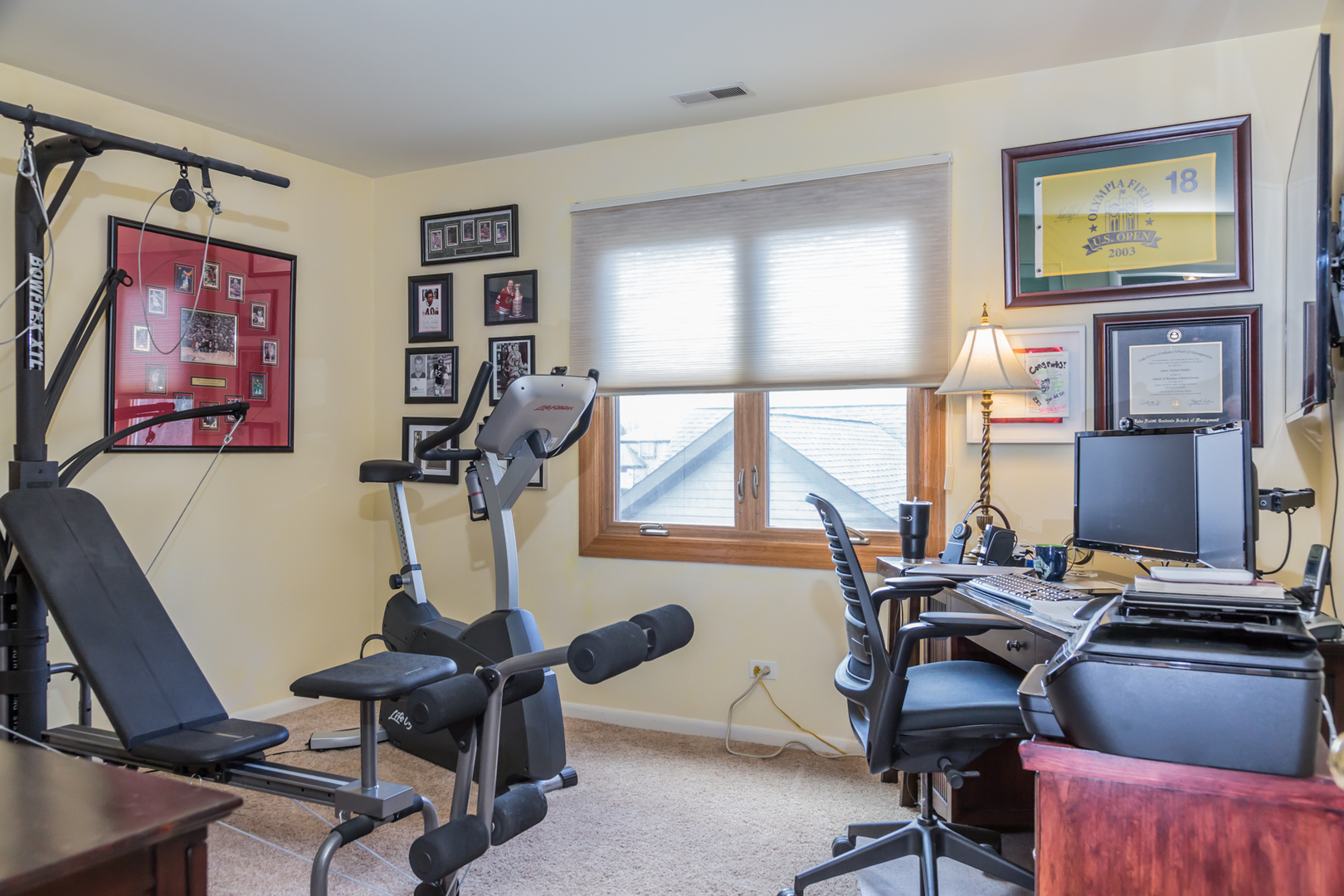 848 Kent Circle Bartlett, IL 60103 - Photo 11 of 23 a view of a workspace with furniture and a window
