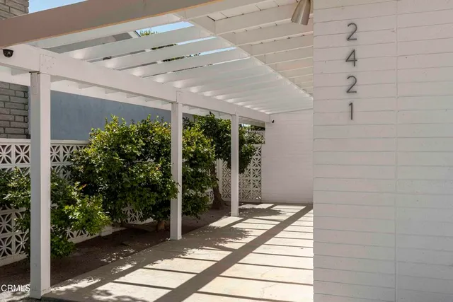 a view of front door