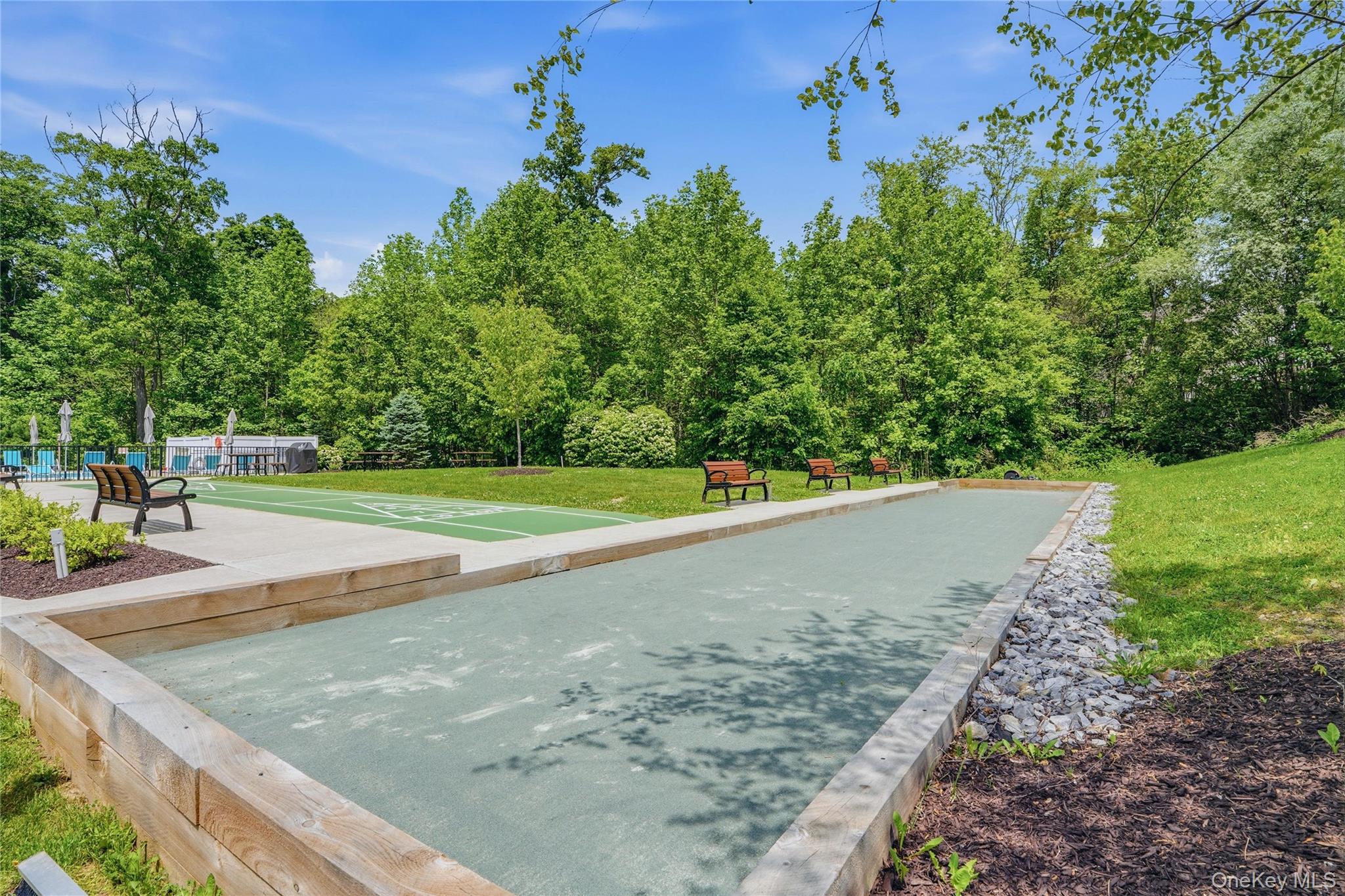 32 Rolling Ridge Road Hyde Park, NY 12538 - Photo 43 of 50 Outdoor bocce ball court with timber borders and stone accents