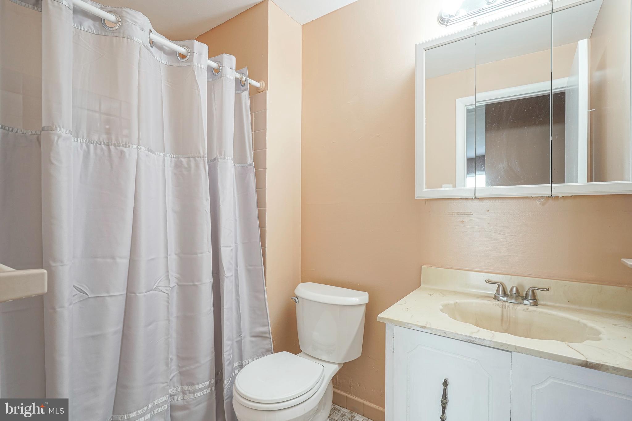 133 Willow Turn Mount Laurel, NJ 08054 - Photo 18 of 24 a bathroom with a toilet a sink and a mirror