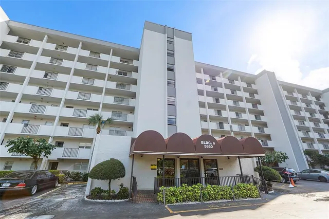 a front view of a building