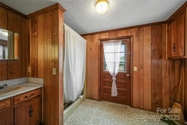 a view of a hallway with closet area