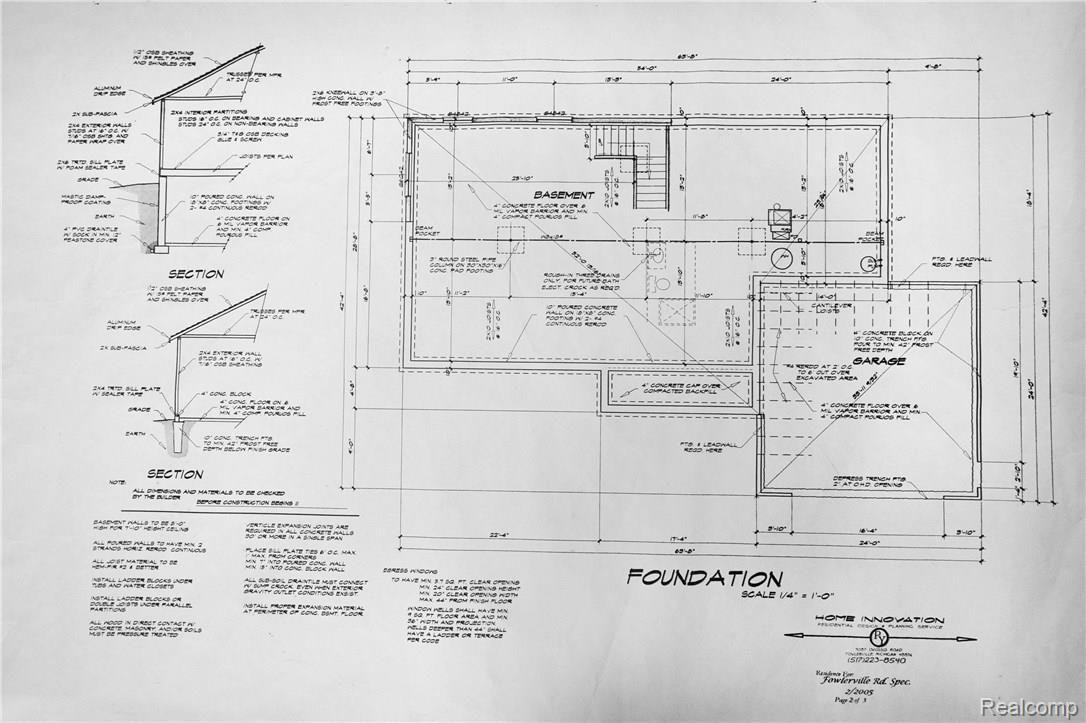 14928 South Fowlerville Road Perry, MI 48872 - Photo 27 of 27 14928 S Fowlerville Rd-Perry-basement floorplan.jpg