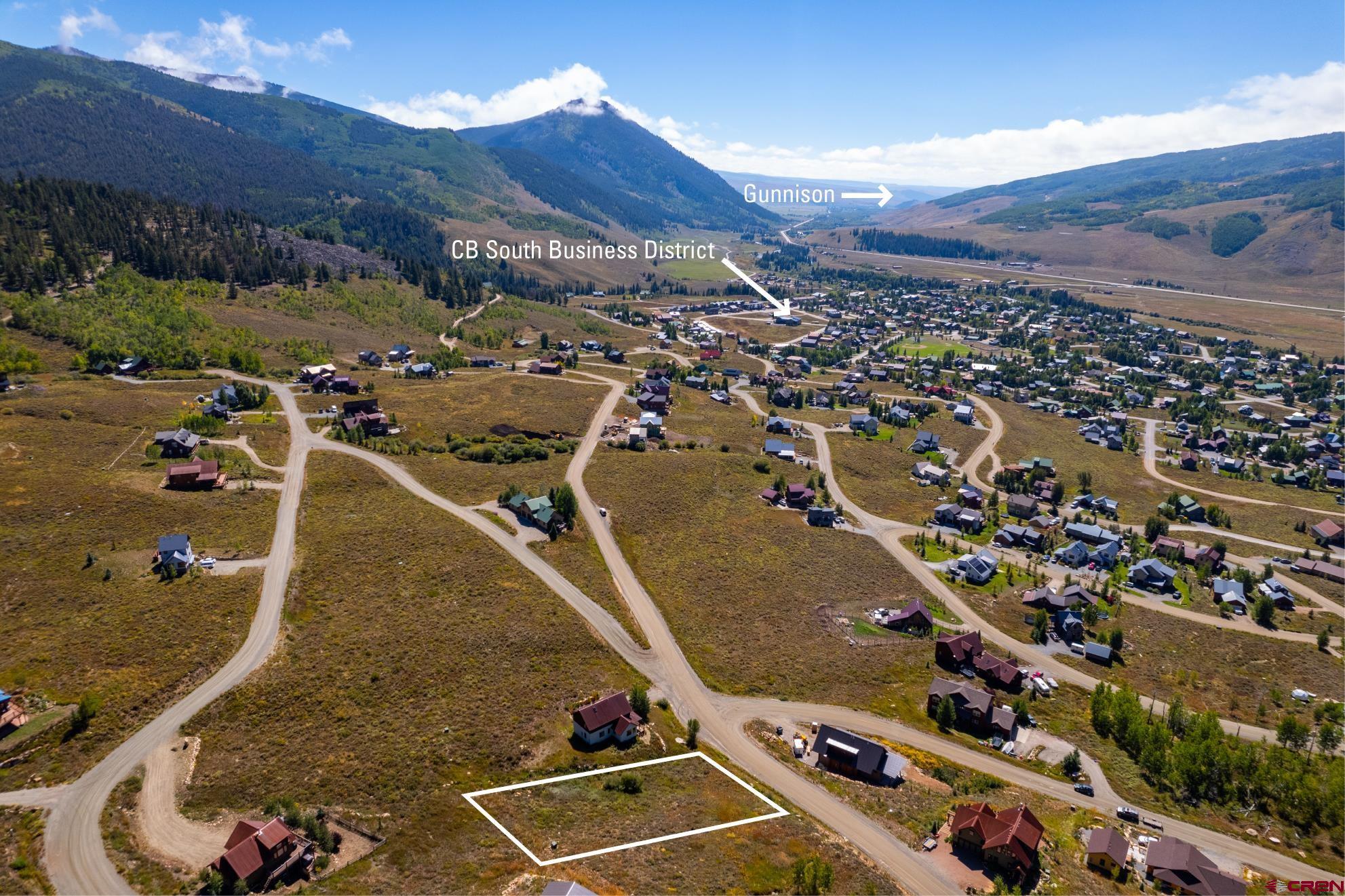 3726 Bryant Avenue Crested Butte, CO 81224 - Photo 11 of 43 an aerial view of residential houses with outdoor space