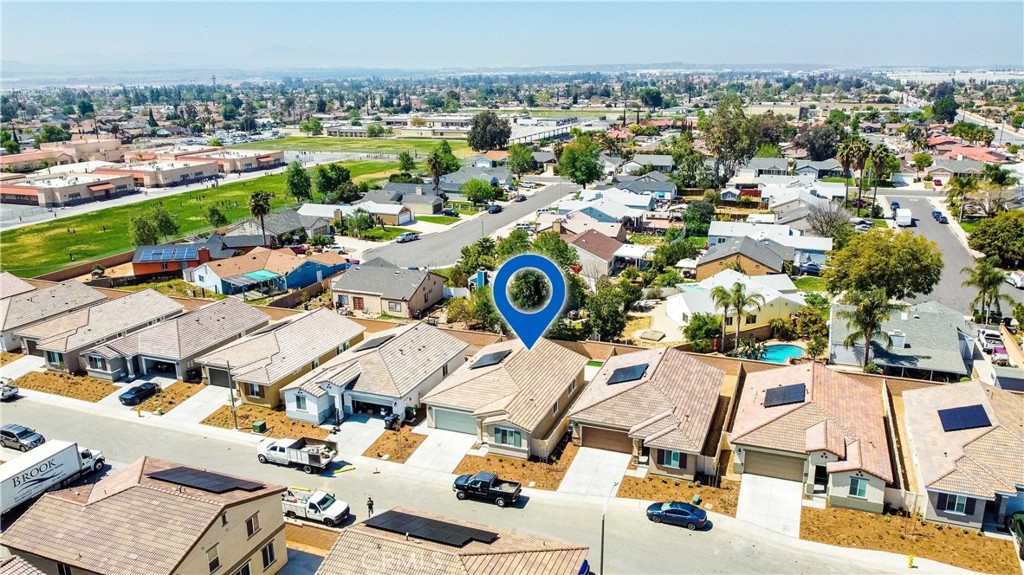 14563 Gulfstream Lane Moreno Valley, CA 92553 - Photo 29 of 30 an aerial view of residential houses with outdoor space