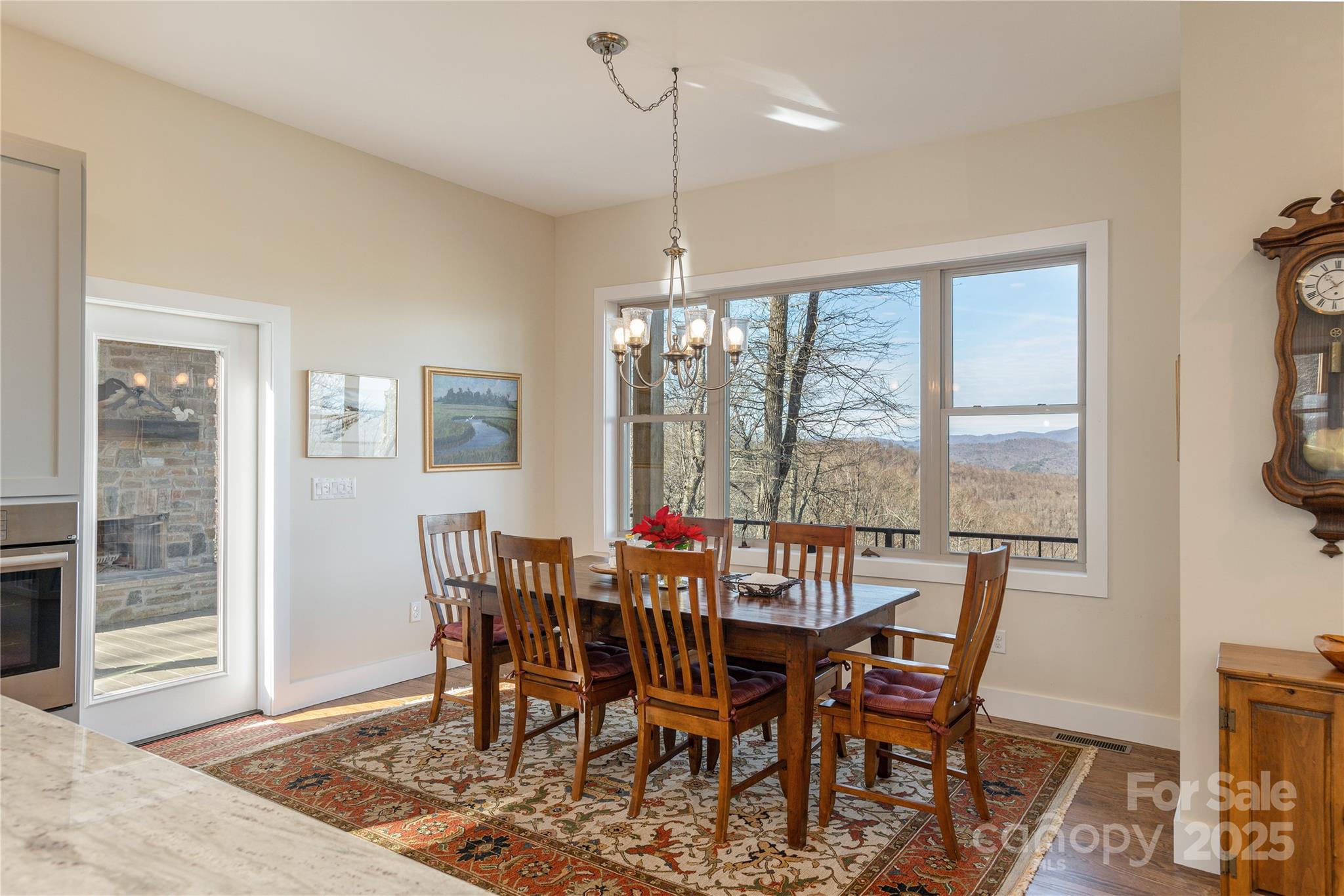 69 Pepperbush Road Brevard, NC 28712 - Photo 10 of 34 a view of a dining room with furniture window and outside view