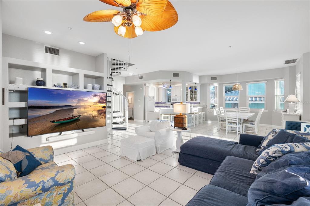 8798 Grand Avenue Boca Grande, FL 33921 - Photo 13 of 64 a living room with fireplace furniture and a flat screen tv