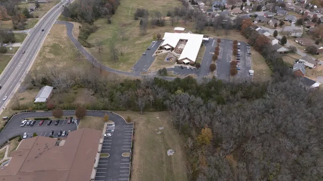 a view of a lake with outdoor space