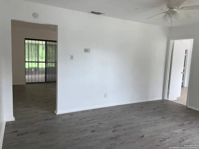 a view of an empty room