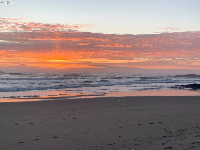 a view of an ocean and beach