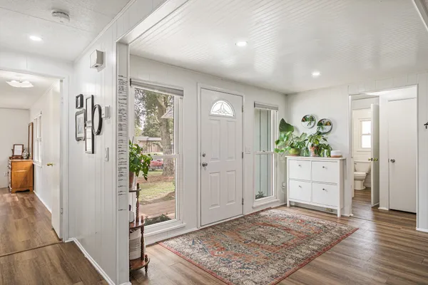 a view interior of a house and wooden floor