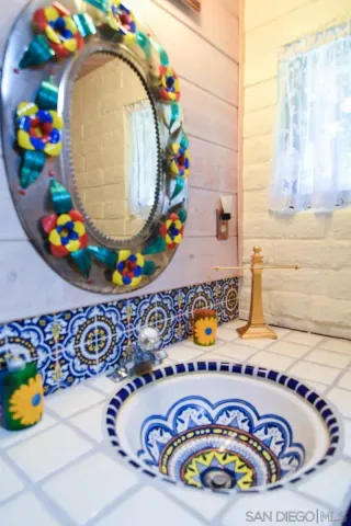 a bathroom with a sink