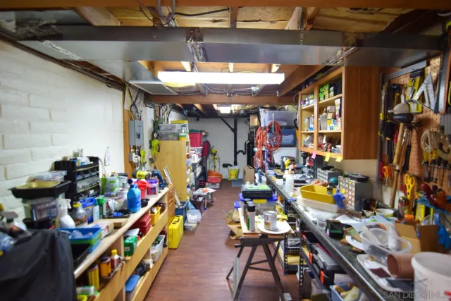 a close view of closet