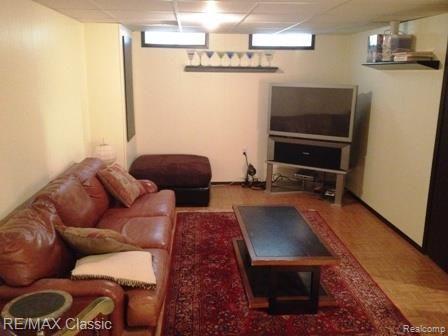 Part-finished basement