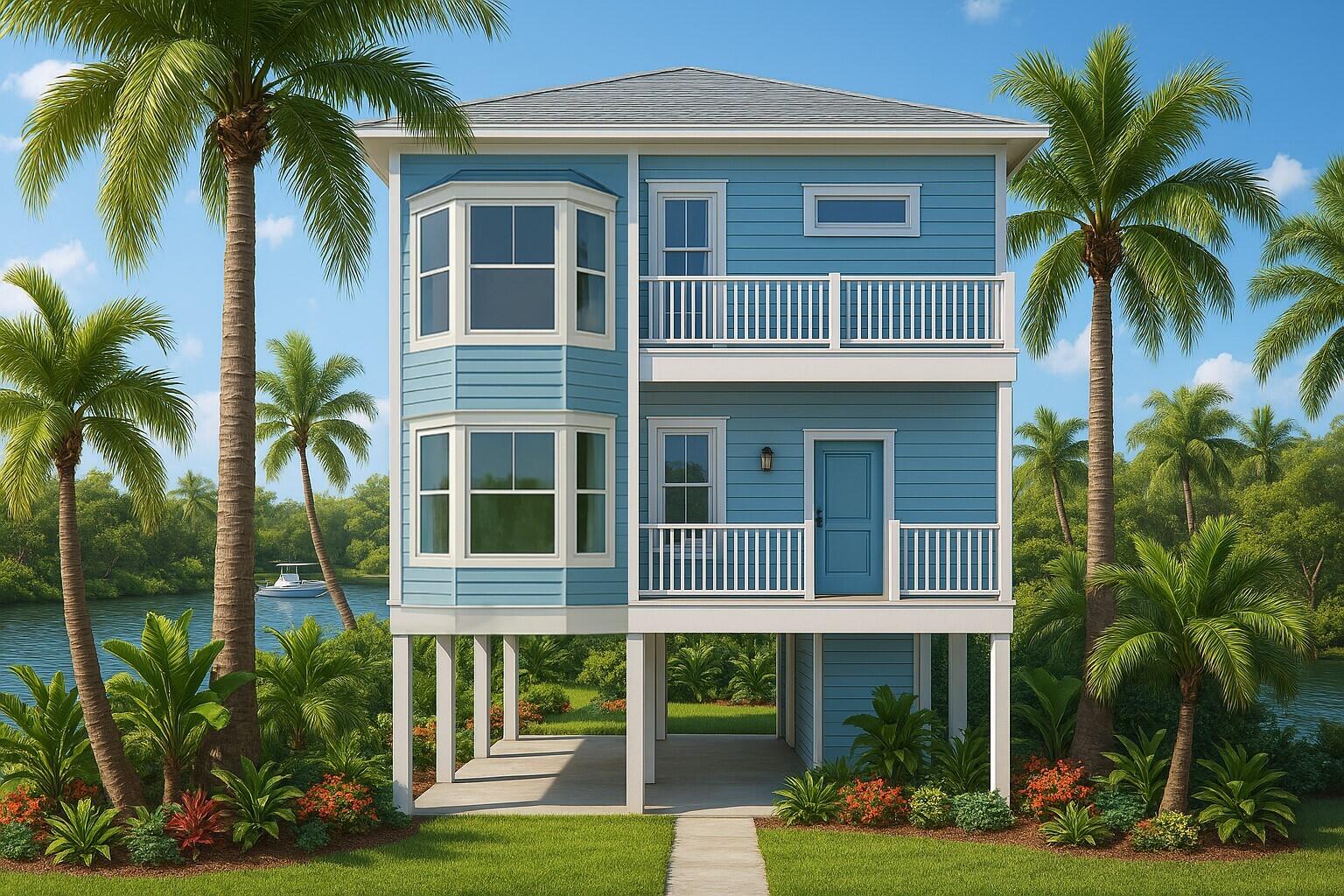 1147 Basque Lane Cudjoe, FL 33042 - Photo 2 of 13 a front view of multi story residential apartment building with a yard