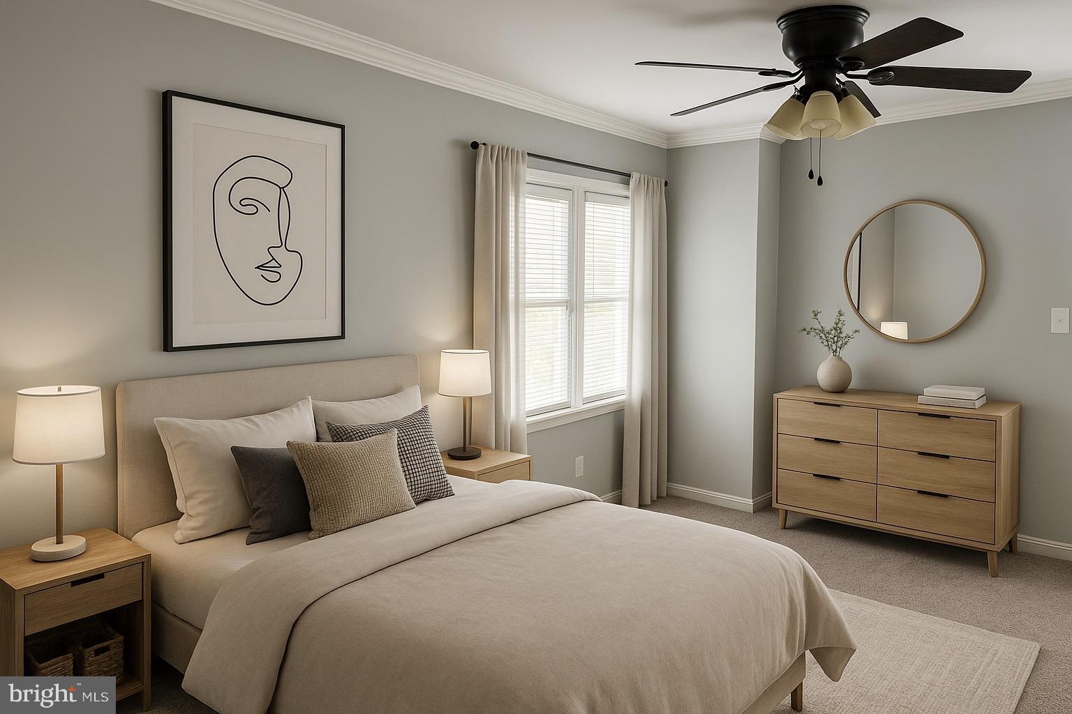 5216 Tramore Road Baltimore, MD 21214 - Photo 17 of 39 a bedroom with a bed and a chandelier