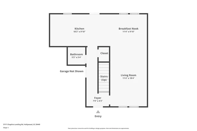 $485,000 | 5717 Chaplins Landing Road, Hollywood, SC 29449