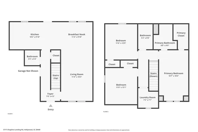 $485,000 | 5717 Chaplins Landing Road, Hollywood, SC 29449