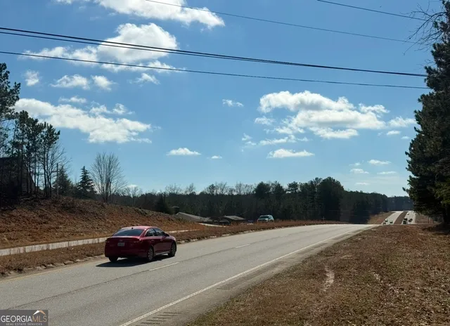 a building with a glass door