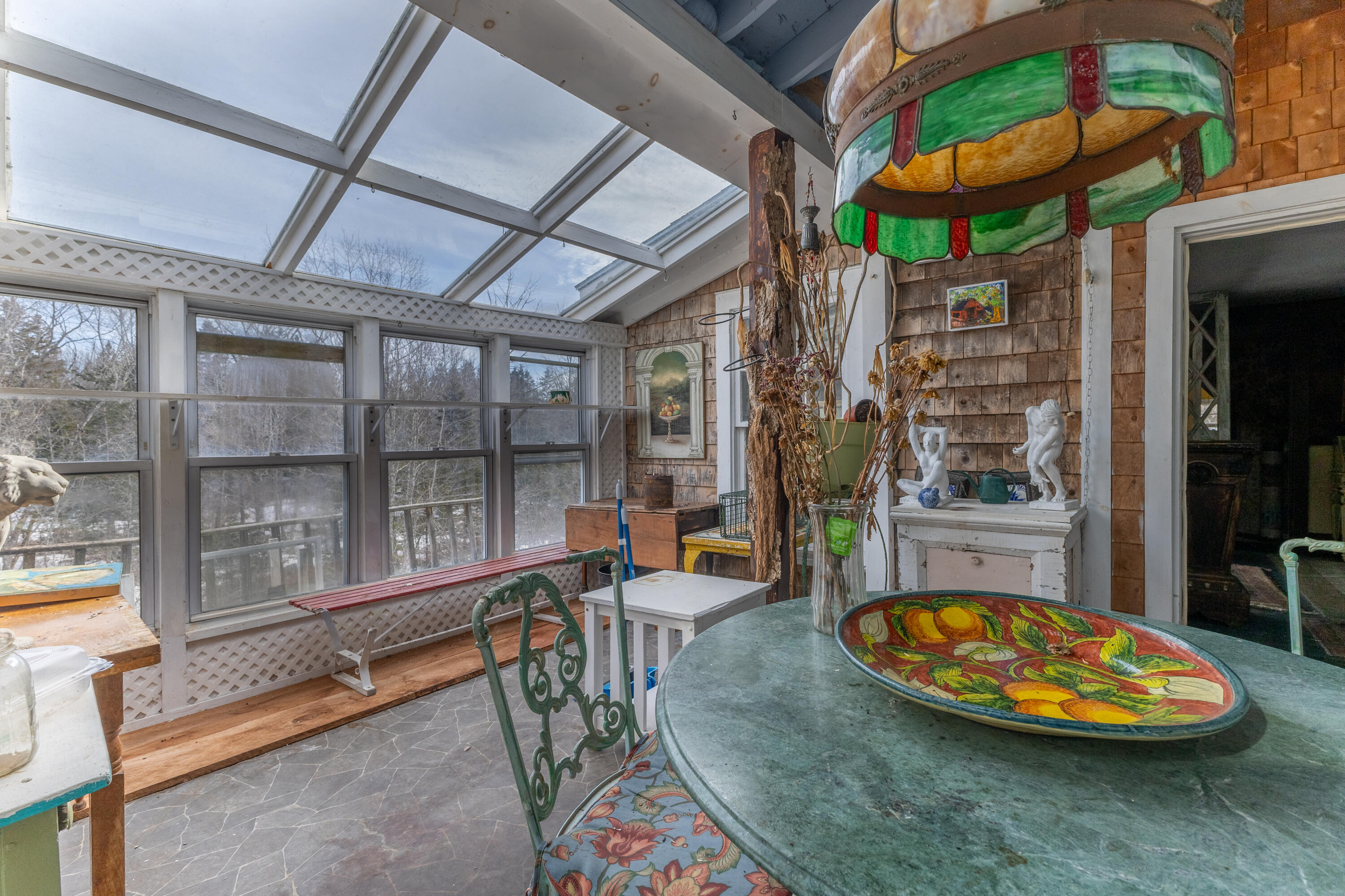 68 Village Road Steuben, ME 04680 - Photo 19 of 48 Glassed-in, screened sun porch.