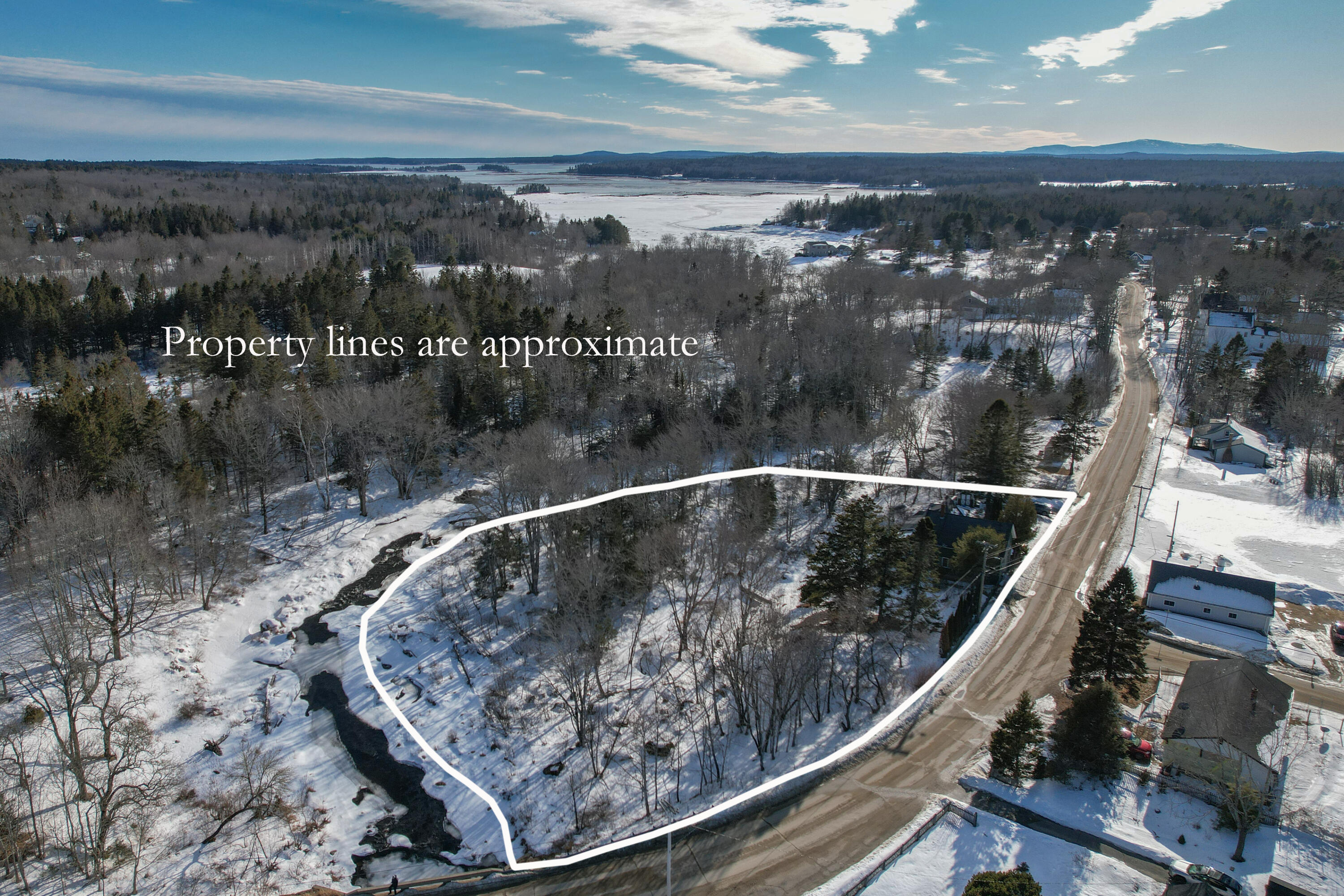 68 Village Road Steuben, ME 04680 - Photo 4 of 48 Plot plan acreage on river.