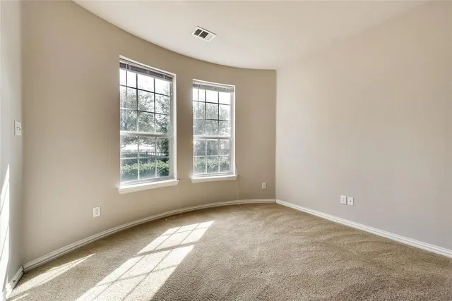 a view of a hallway with entryway