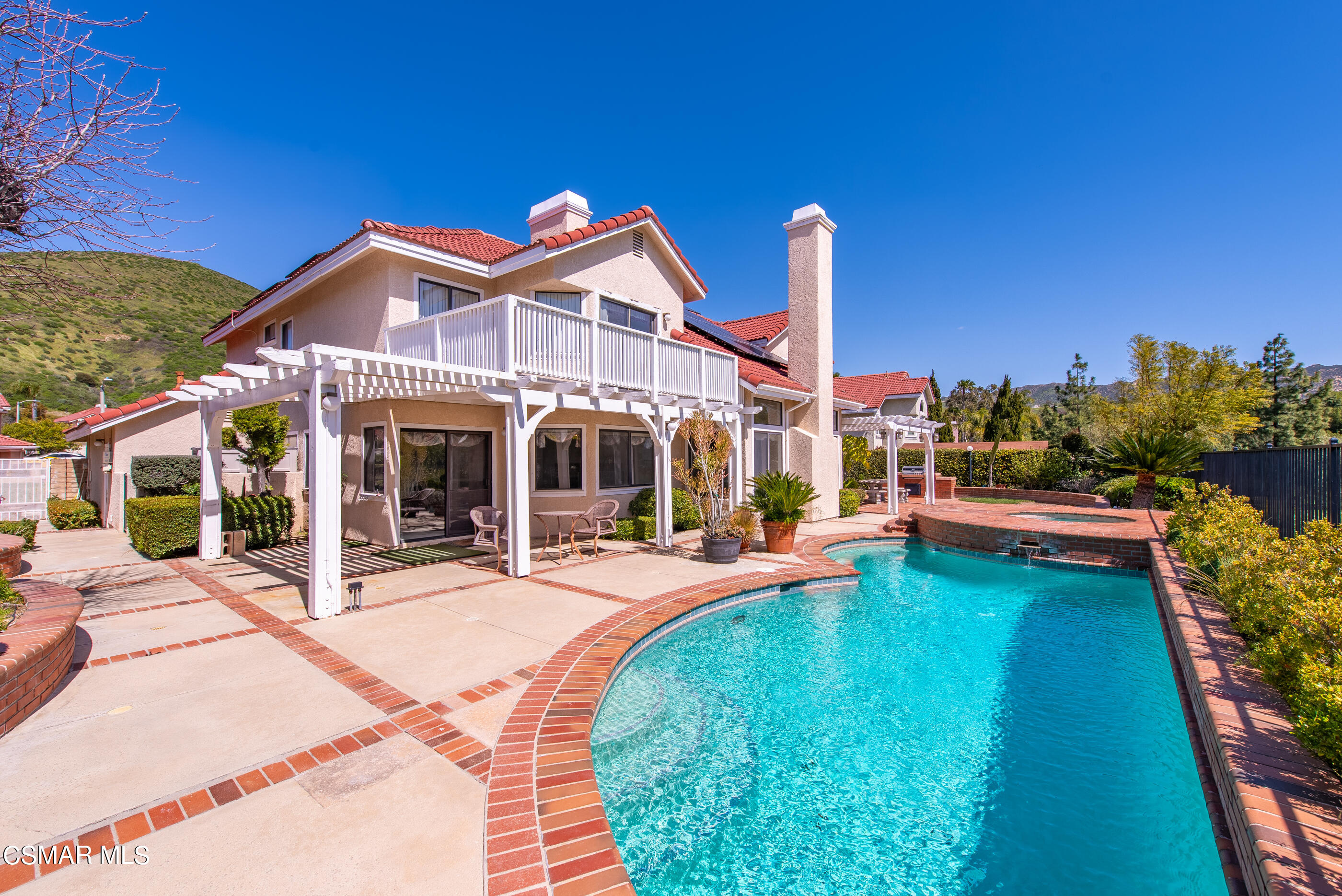 Undisclosed Address Simi Valley, CA 93063 - Photo 53 of 69 a view of a house with swimming pool yard and patio
