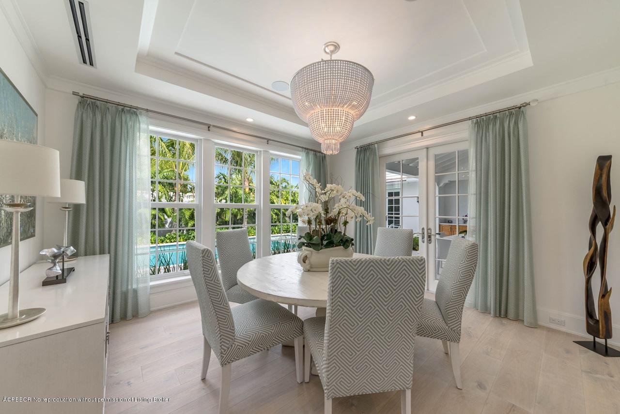 225 Arabian Road Palm Beach, FL 33480 - Photo 4 of 14 a view of a dining room with furniture window and outside view