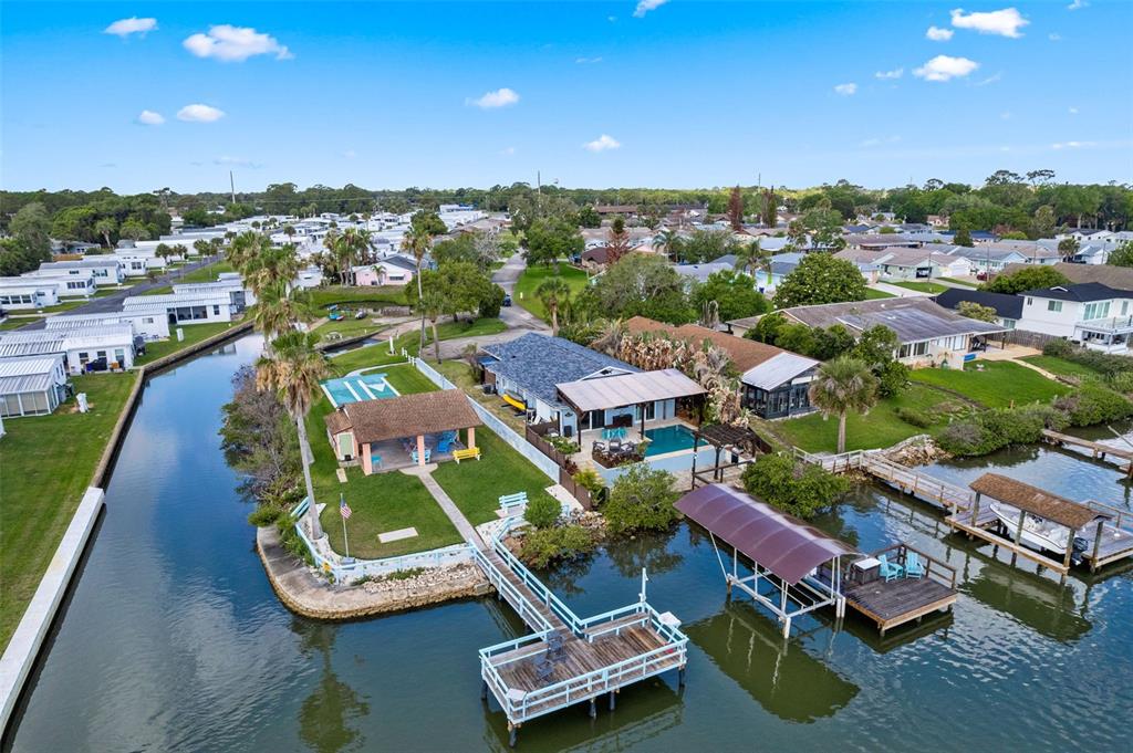 29 Pelican Lane Edgewater, FL 32141 - Photo 36 of 39 an aerial view of a house with a ocean view