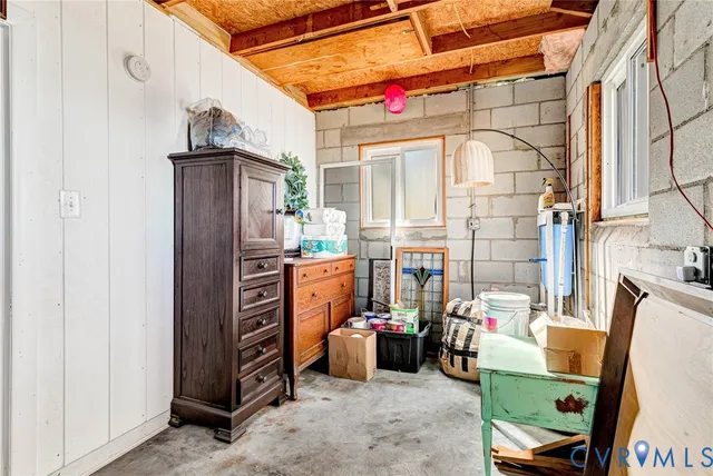 a view of yard with seating space