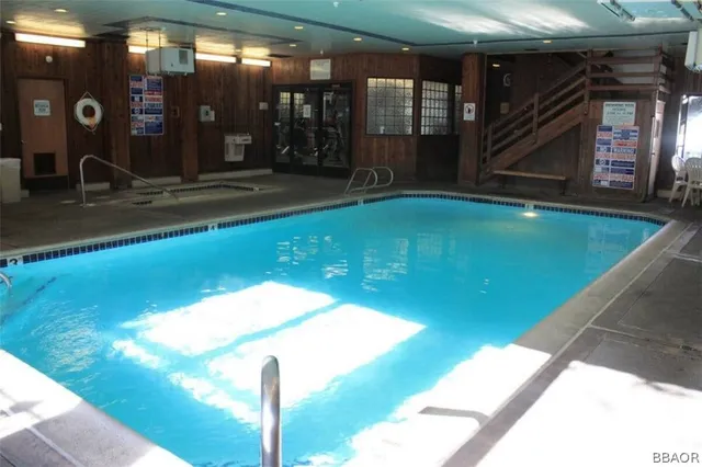 a view of a indoor swimming pool