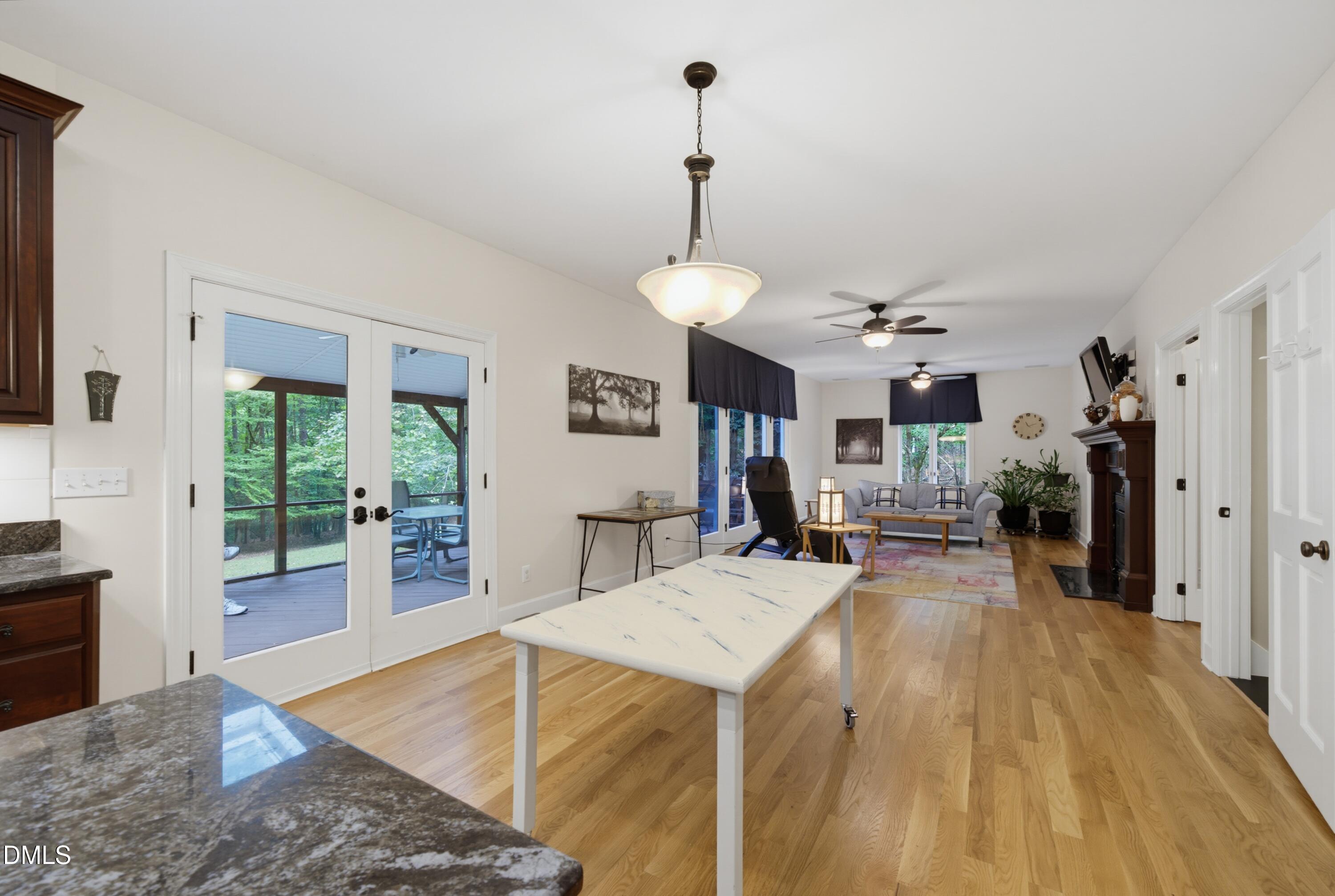 1105 Erins Way Lane Raleigh, NC 27614 - Photo 17 of 82 Brkfst w/french doors to screen porch