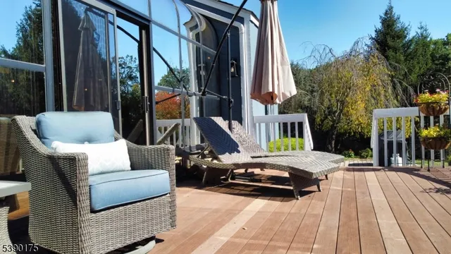 a view of outdoor space yard deck patio and swimming pool