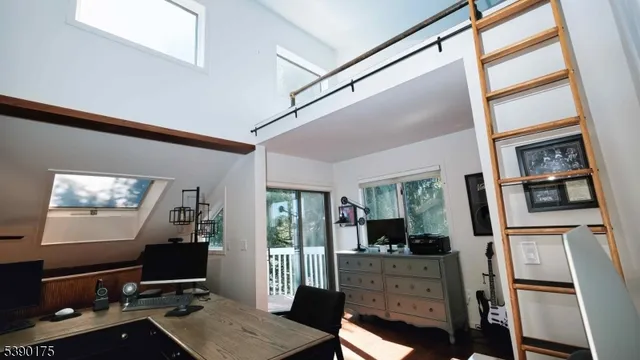 a room with furniture and window