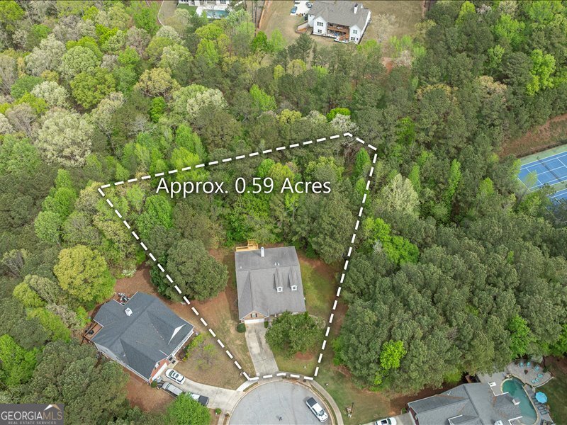 1406 Morgans Bluff Monroe, GA 30656 - Photo 66 of 80 an aerial view of a house