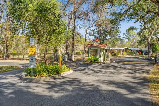 front view of a building with a street