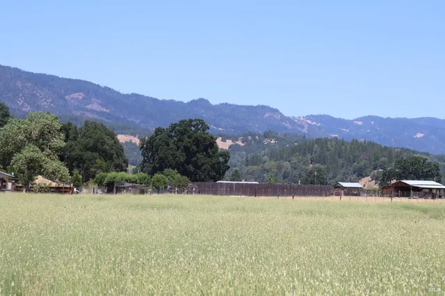 a view of outdoor space and a mountain view